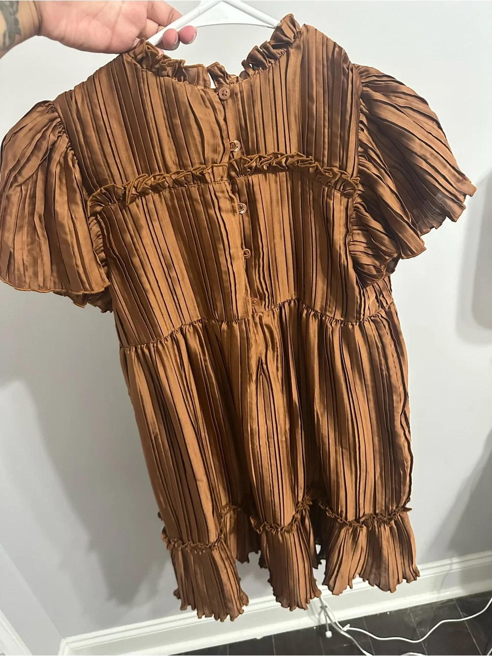 Janie and jack girls brown dress size 12